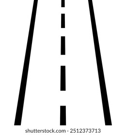 Road icon on white background. Top view of race track and highway. vector , design eps 10