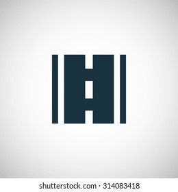 road icon, on white background