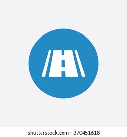 road icon, on white background