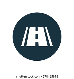 road icon, on white background