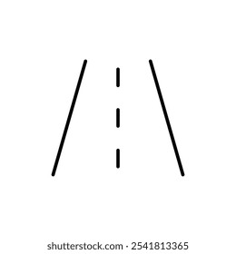 Icono de carretera Vector de contorno para Web ui