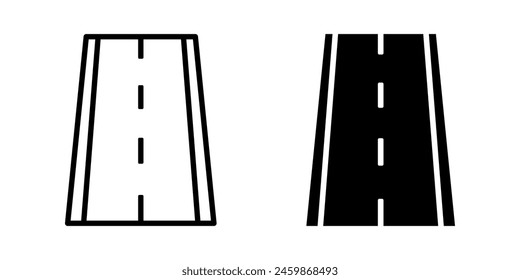 Conjunto de iconos de carretera, para concepto móvil y Diseño web. Ilustración vectorial