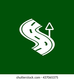 road icon. road sign