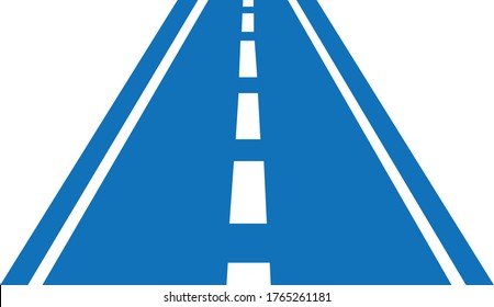 Road icon simple vector illustration