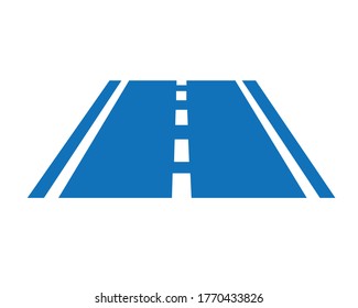 Road icon simple vector illustration