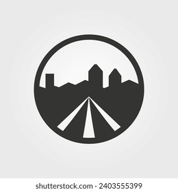 Road icon - Simple Vector Illustration
