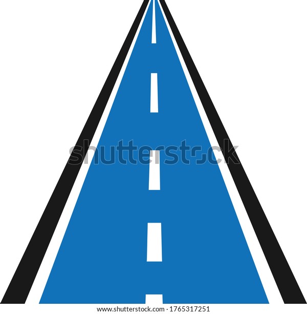 Road icon, simple vector\
illustration