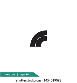 road icon symbol vector logo element