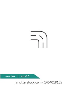 road icon symbol vector logo element