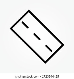 road icon symbol vector logo element. Map, navigation, direction and travel