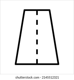 road icon symbol vector logo element. Map, navigation, direction and travel. vector illustration on white background