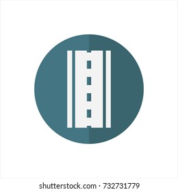 road icon in trendy flat style isolated on white background. road icon symbol for your web site design,road logo, app, UI. Vector illustration, road icon eps10. 
