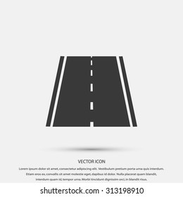 road icon, vector