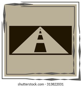 road, icon vector