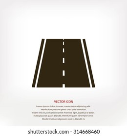 road icon, vector