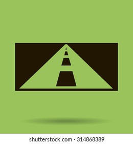 road, icon vector