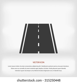 road icon, vector