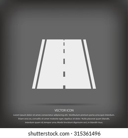 road icon, vector