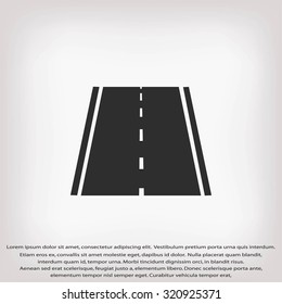 road icon, vector
