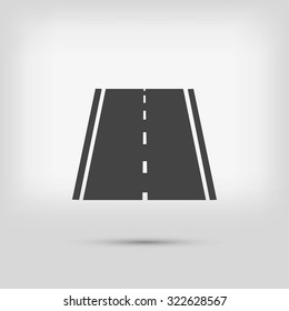 road icon, vector