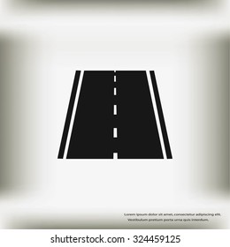 road icon, vector