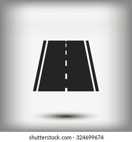 road icon, vector