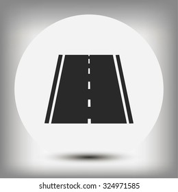road icon, vector