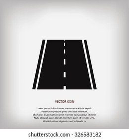 road icon, vector