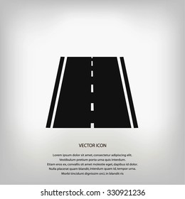 road icon, vector
