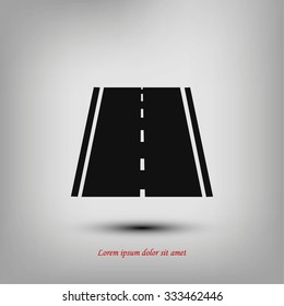 road icon, vector
