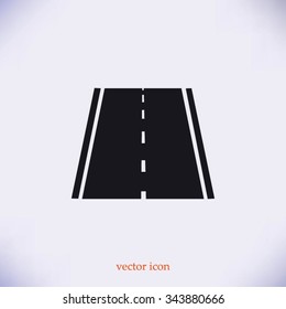 road icon, vector