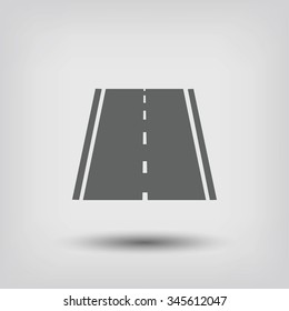road icon, vector