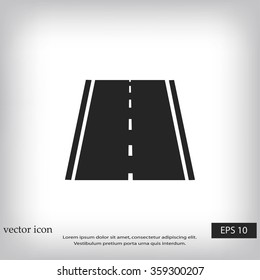 road icon, vector