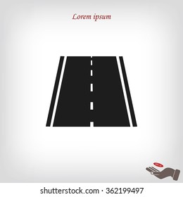 road icon, vector