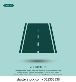 road icon, vector