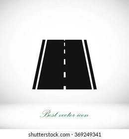 road icon, vector