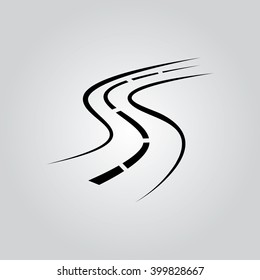 Road icon vector