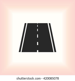 road icon, vector