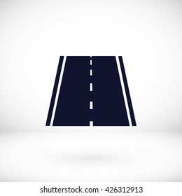 road icon, vector
