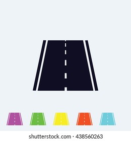 road icon, vector