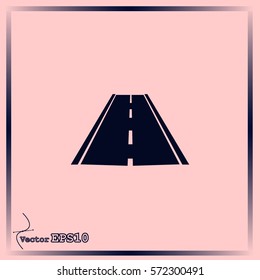 Road Icon Vector Stock Vector (Royalty Free) 572300491 | Shutterstock