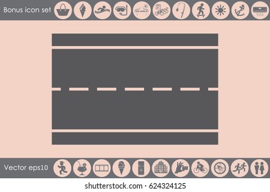 Road icon vector