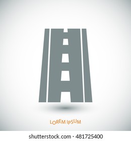 road icon, vector best flat icon EPS