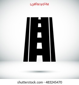 road icon, vector best flat icon EPS