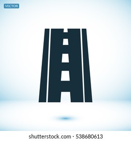 road icon, vector best flat icon EPS