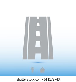road icon, vector best flat icon EPS
