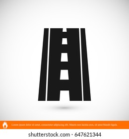 road icon, vector best flat icon EPS