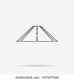 Road icon. Vector concept illustration for design.