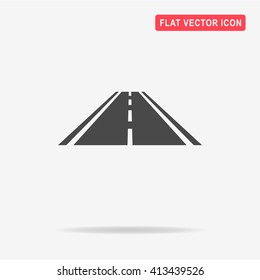 Road icon. Vector concept illustration for design.