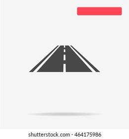 Road icon. Vector concept illustration for design.